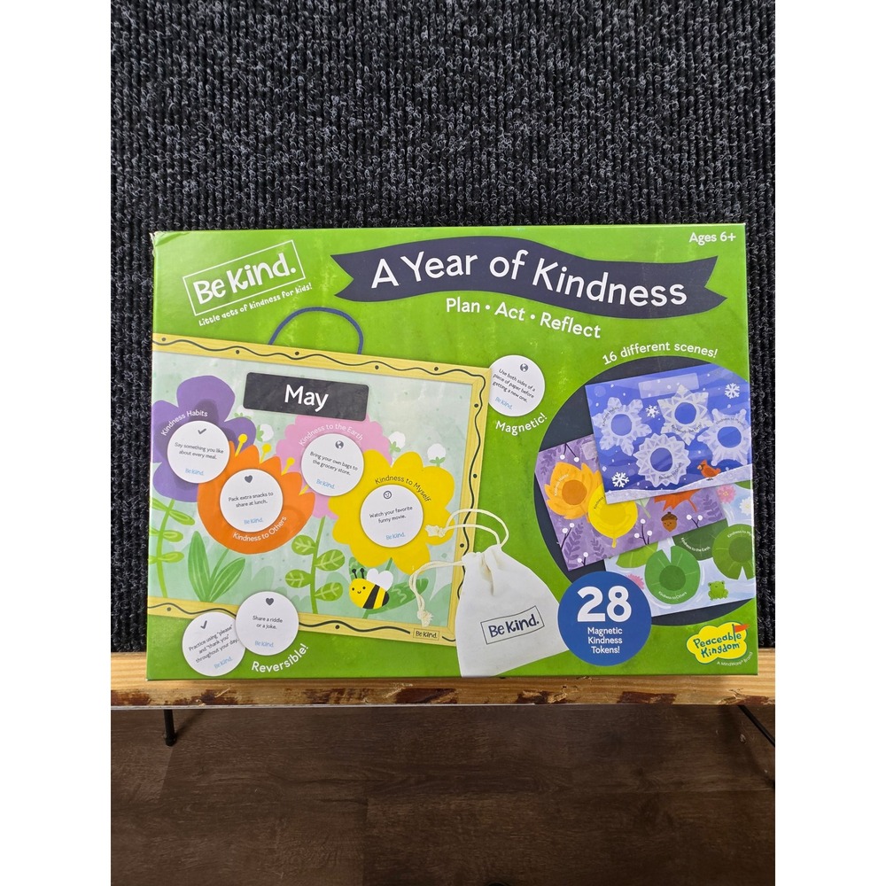 Peaceable Kingdom A Year of Kindness Magnetic Activity Board Set‎ Ages 6+